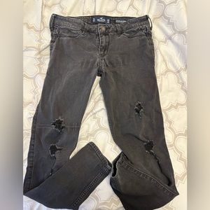 Hollister black skinny jeans